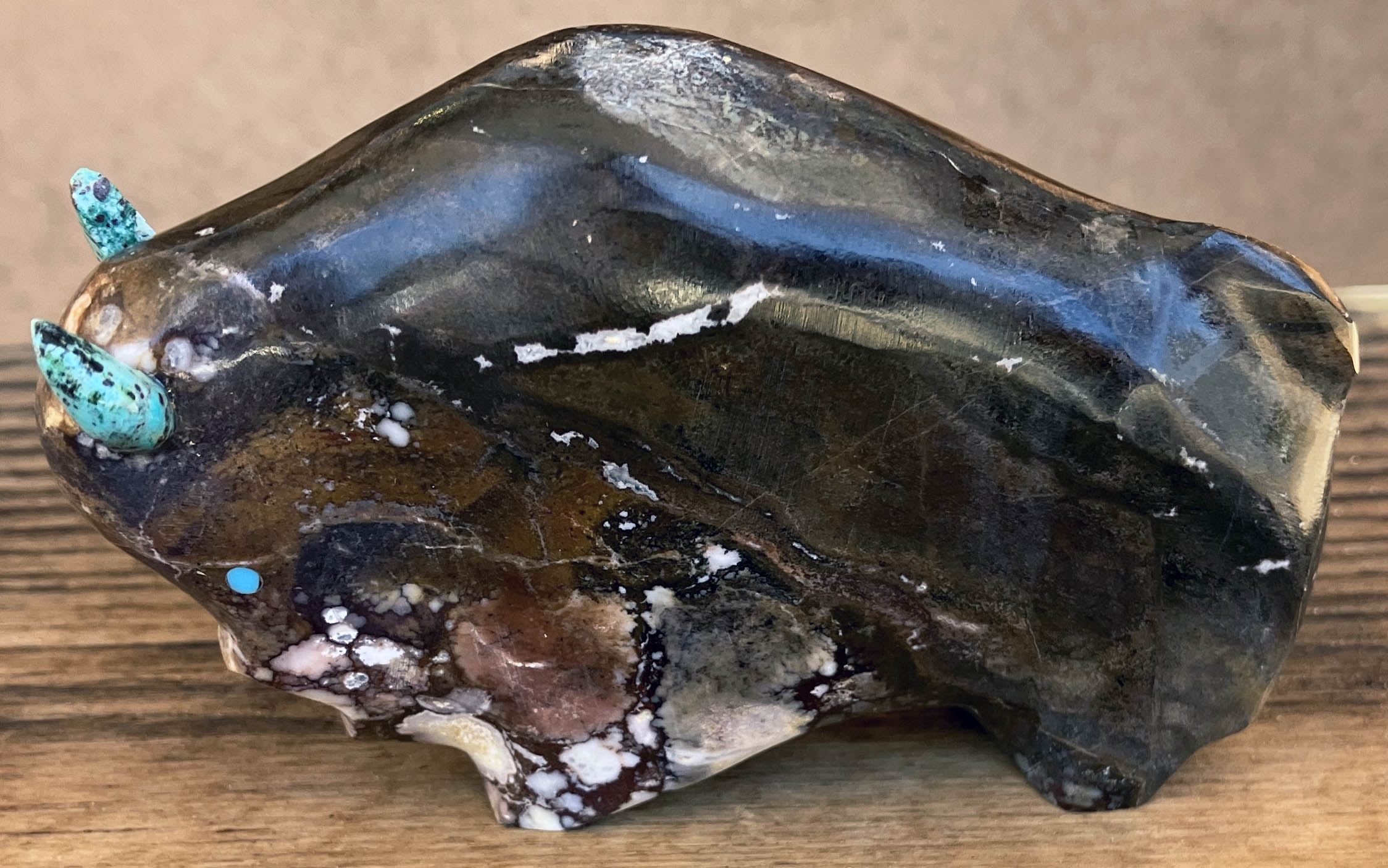 Lynn Quam | Zuni Buffalo Fetish | P)enfield Gallery of Indian Arts | Albuquerque, New Mexico